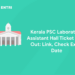 Kerala PSC Laboratory Assistant Hall Ticket 2023 Out: Link, Check Exam Date