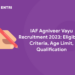 IAF Agniveer Vayu Recruitment 2023: Eligibility Criteria, Age Limit, Qualification
