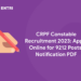 CRPF Constable Recruitment 2023: Apply Online for 9212 Posts, Notification PDF