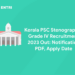 Kerala PSC Stenographer Grade IV Recruitment 2023 Out: Notification PDF, Apply Date