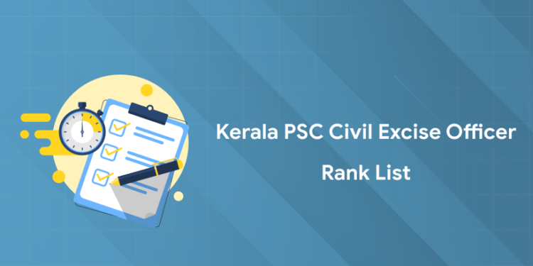 Kerala PSC Civil Excise Officer Rank List 2025 - PDF, Link