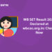 WB SET Result 2023