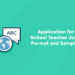 application for school teacher jobs