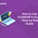 how to use vlookup in Excel - step by step guide