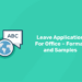 leave application for office format