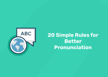 simple rules for better pronunciation