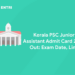 Kerala PSC Junior Assistant Admit Card 2023 Out: Exam Date, Link