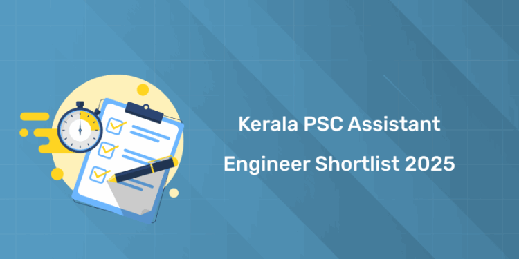 Kerala PSC Assistant Engineer Shortlist 2025