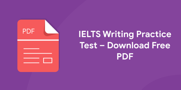 ielts writing practice test pdf