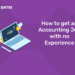 How to get an accounting job with no experience
