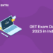 OET Exam Dates 2023 in India