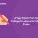 3 Year Study Plan for College Students for UPSC Exam