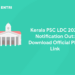 Kerala PSC LDC 2024 Notification Out: Download Official PDF, Link