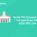 Kerala PSC Occupational Therapist Exam Date 2023: PDF, Link
