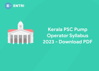 Kerala PSC Pump Operator Syllabus 2023