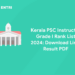 Kerala PSC Instructor Grade I Rank List 2024: Download Link, Result PDF