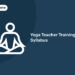 yoga teacher training syllabus