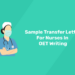 Sample Transfer Letter For Nurses In OET Writing