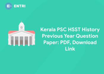Kerala PSC HSST History Previous Year Question Paper: PDF, Download Link