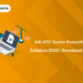 AAI ATC Junior Executive Syllabus 2025: Download PDF Now!