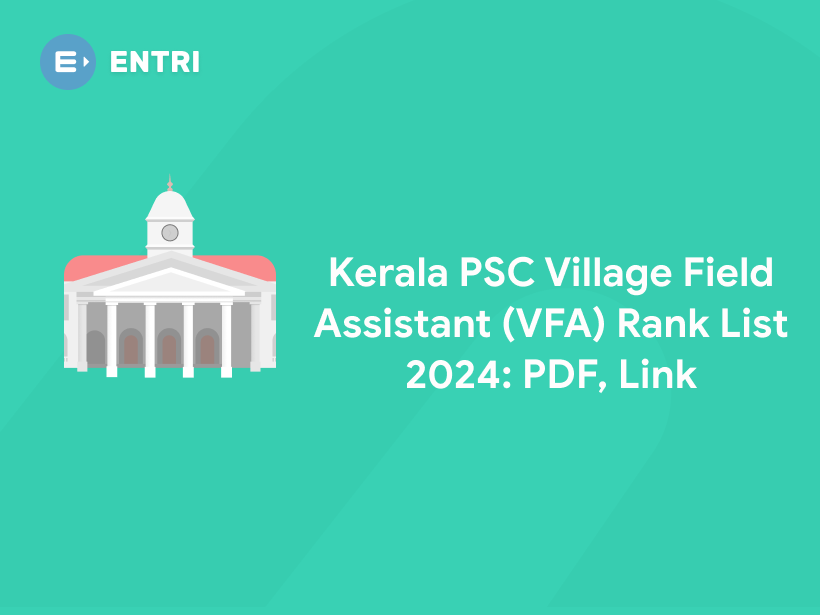 Kerala PSC Village Field Assistant VFA Rank List 2024 PDF Link