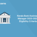kerala bank assistant manager eligibility criteria
