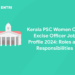 Kerala PSC Women Civil Excise Officer Job Profile 2024: Roles and Responsibilities