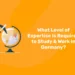 What Levels of Expertise are Required for Study and Work in Germany?