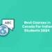 Best Courses in Canada For Indian Students 2024