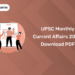 UPSC monthly current affairs 2024