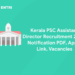 Kerala PSC Assistant Director Recruitment 2024: Notification PDF, Apply Link, Vacancies