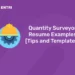 Quantity Surveyor Resume Examples [Tips and Templates]