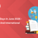 Important Days in June 2026 - National and International