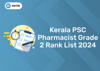 Kerala PSC Pharmacist Grade 2 Rank List 2024