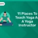 11 Places to Teach Yoga as a Yoga Instructor