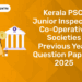 Kerala PSC Junior Inspector Co-operative Societies Previous Year Question Papers 2025