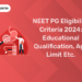 NEET PG Eligibility Criteria 2024