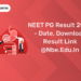 NEET PG Result 2024