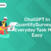 ChatGPT in Quantity Surveying: Everyday Task made Easy