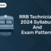 RRB Syllabus