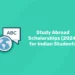 Study Abroad Scholarships (2024) for Indian Students