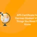 APS Certificate for German Student Visa: Things You Need To Know