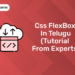 Css FlexBox in Telugu ( Tutorial from experts)