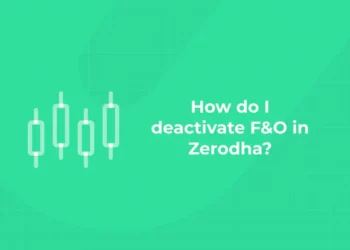 How do I deactivate F&O in Zerodha