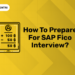 How to Prepare for SAP Fico Interview