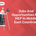 Jobs and Opportunities for MEP in Middle East Countries