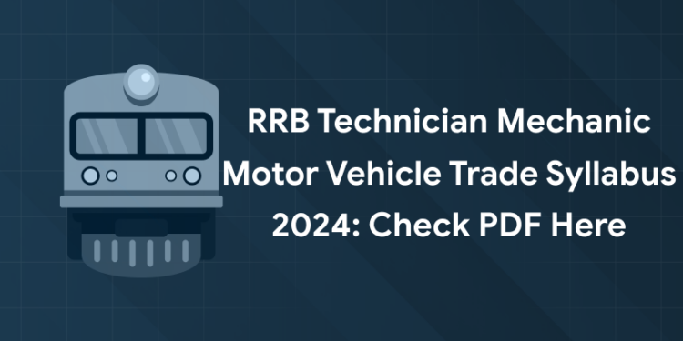 RRB Technician Mechanic