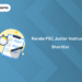 Kerala PSC Junior Instructor Shortlist 2025: Download PDF, Link