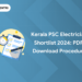 Kerala PSC Electrician Shortlist 2024: PDF, Download Procedure