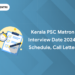 Kerala PSC Matron Interview Date 2024: Schedule, Call Letter